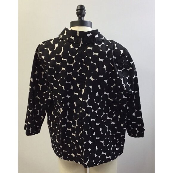 Womans Studio 1940 Polka Dot Light Weight Blazer Jacket  Size 20 w - Picture 2 of 3